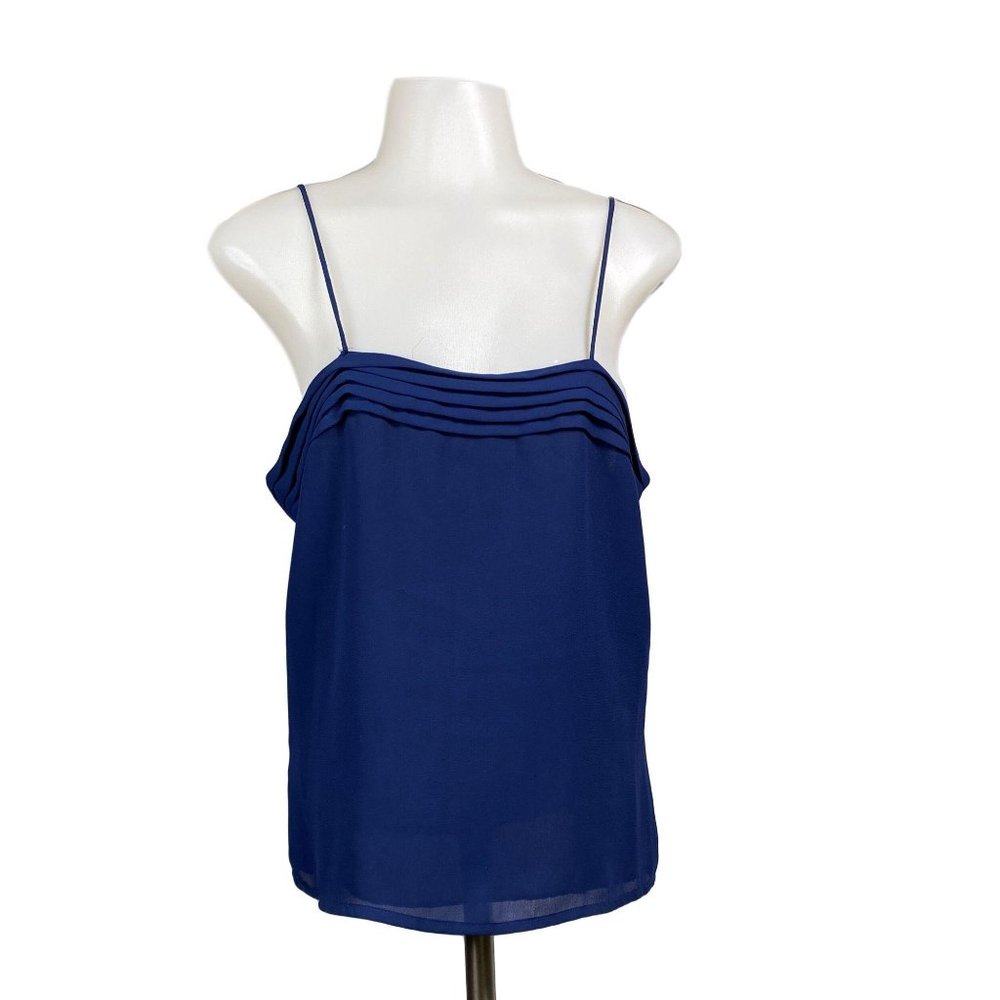 Vintage Upper Class Navy Blue Top, L